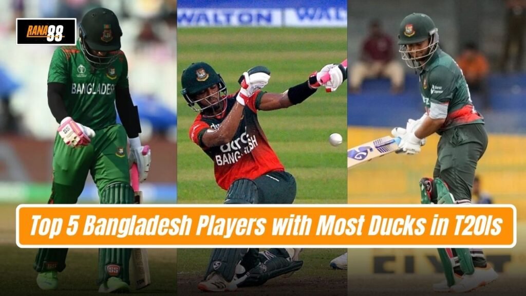 Top 5 Bangladesh Players with Most Ducks in T20Is